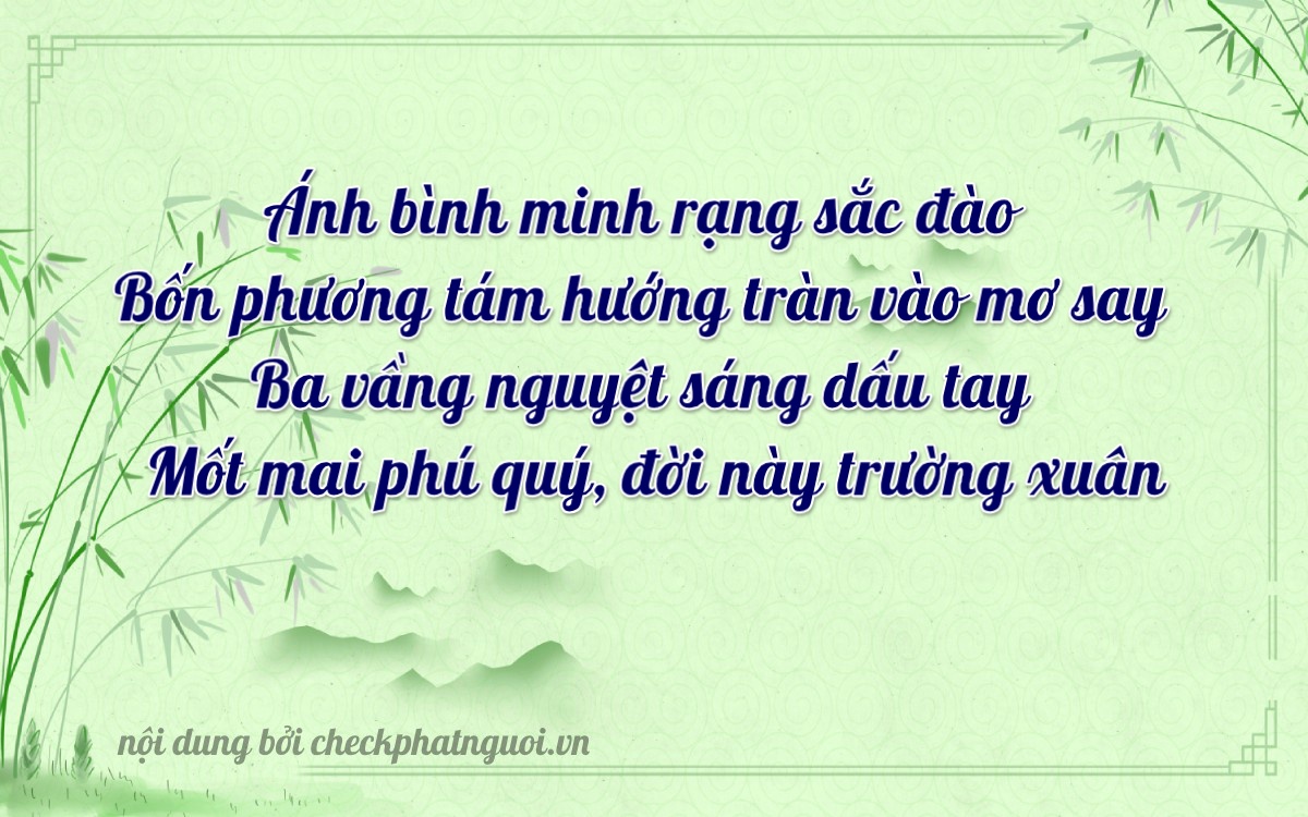 Bài thơ ý nghĩa cho <b>biển số 83A-14331</b> tại website checkphatnguoi.vn