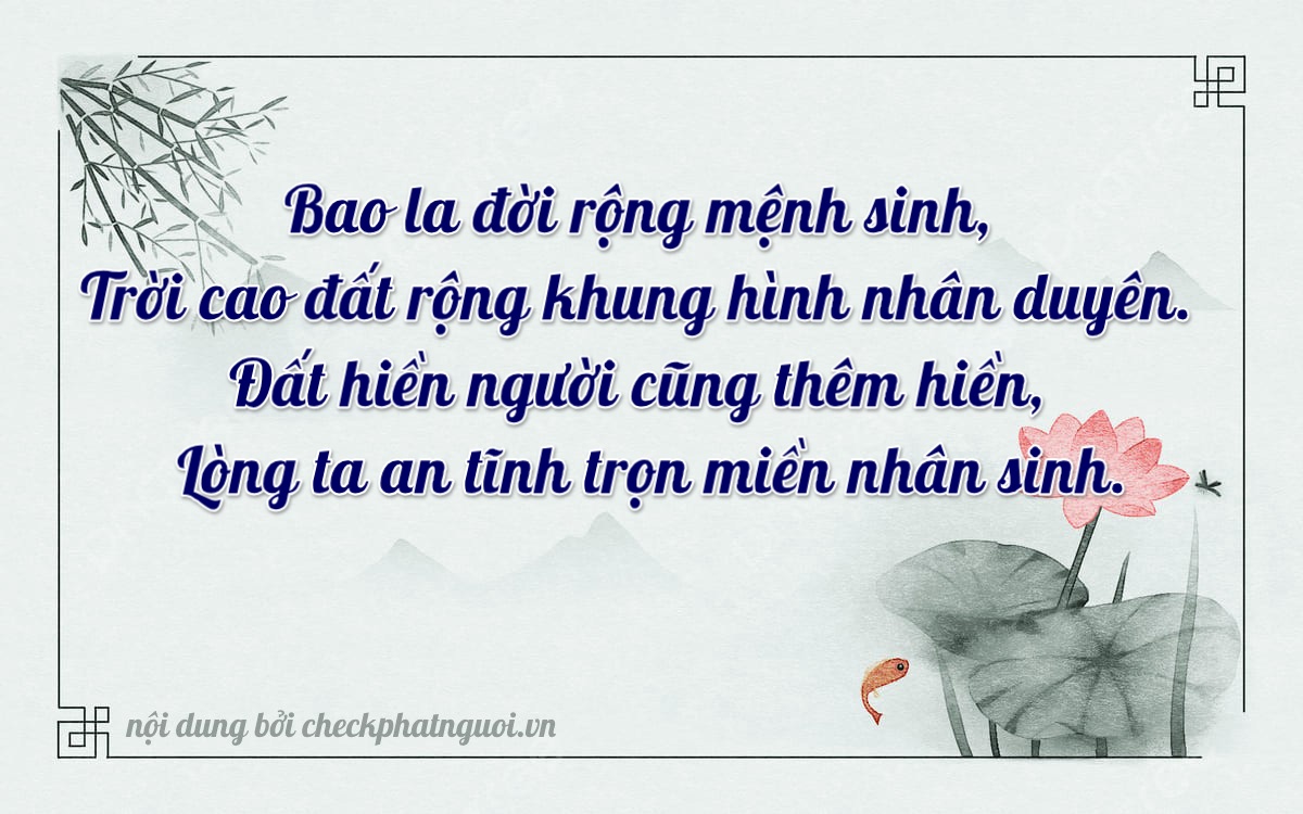 Bài thơ ý nghĩa cho <b>biển số 83A-15404</b> tại website checkphatnguoi.vn