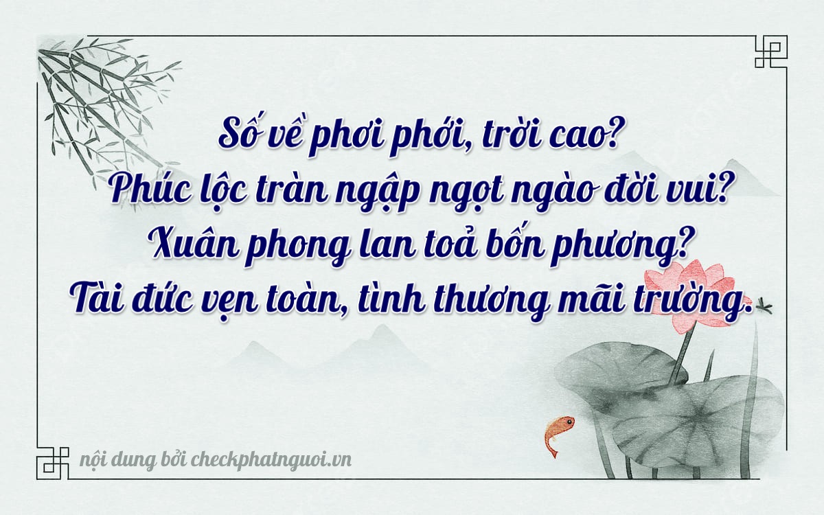 Bài thơ ý nghĩa cho <b>biển số 83A-16884</b> tại website checkphatnguoi.vn