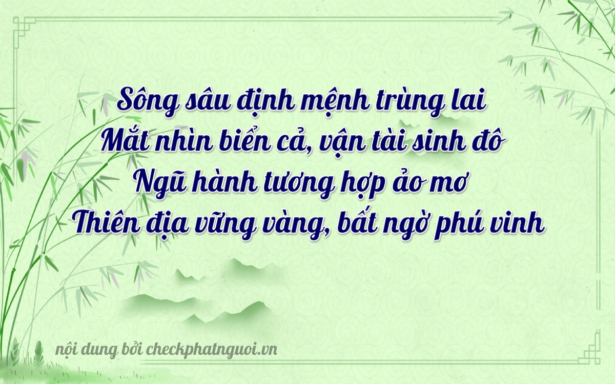 Bài thơ ý nghĩa cho <b>biển số 83A-16932</b> tại website checkphatnguoi.vn
