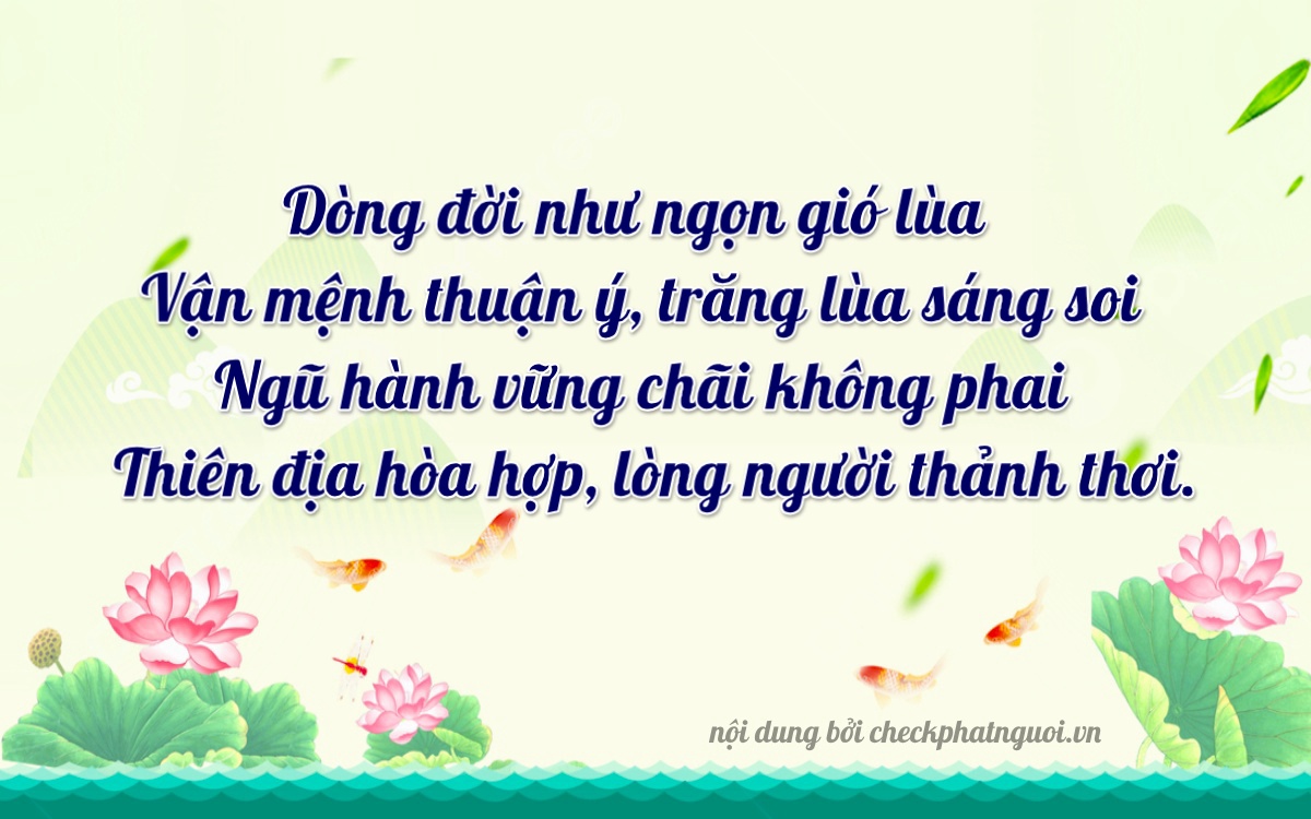 Bài thơ ý nghĩa cho <b>biển số 83A-16950</b> tại website checkphatnguoi.vn