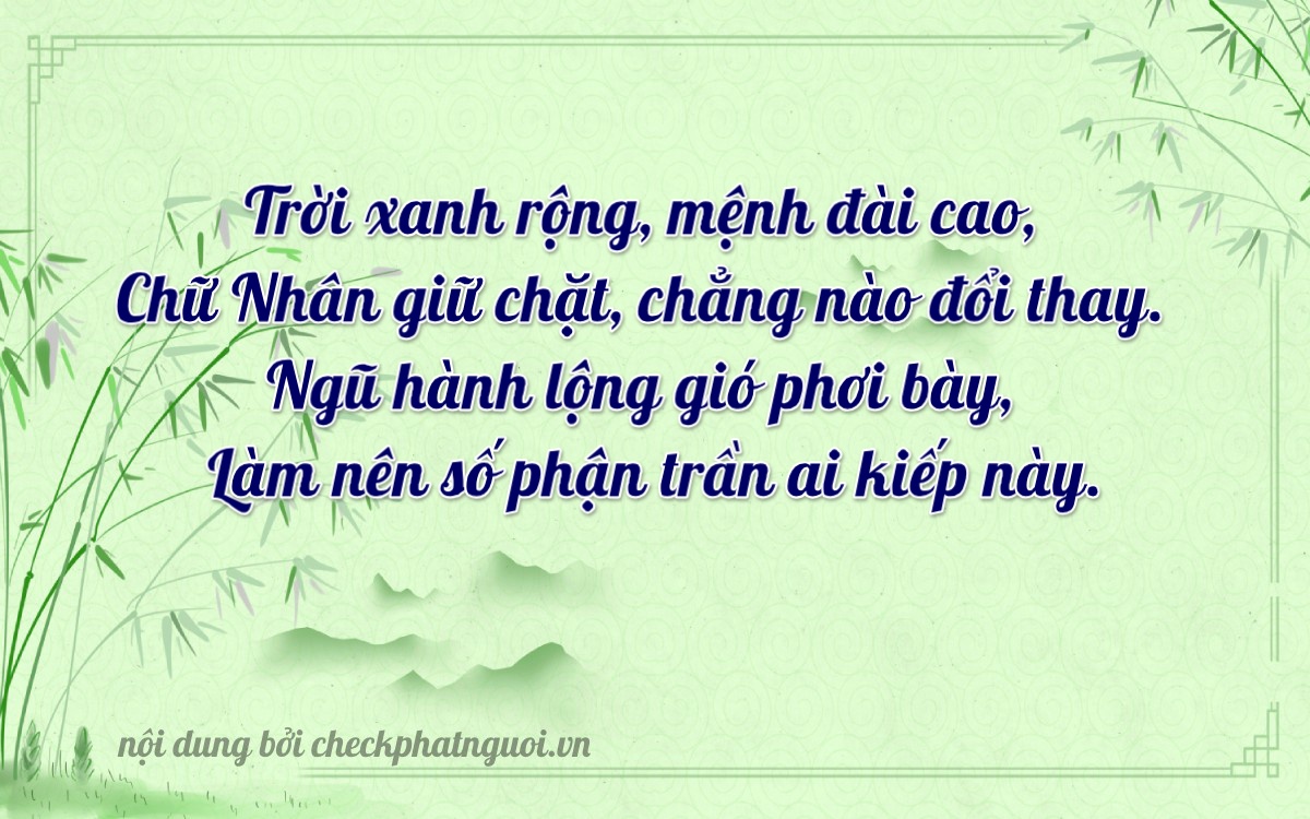 Bài thơ ý nghĩa cho <b>biển số 83A-17803</b> tại website checkphatnguoi.vn