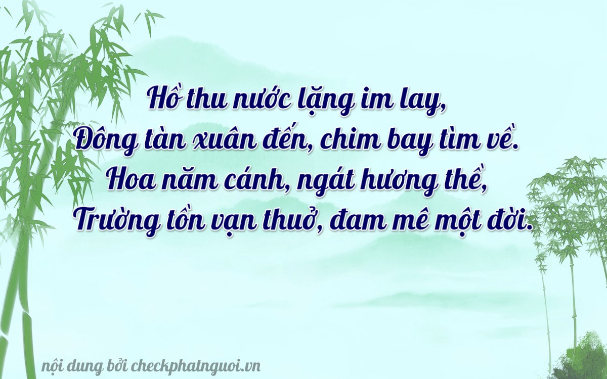 Bài thơ ý nghĩa cho <b>biển số 83A-19466</b> tại website checkphatnguoi.vn