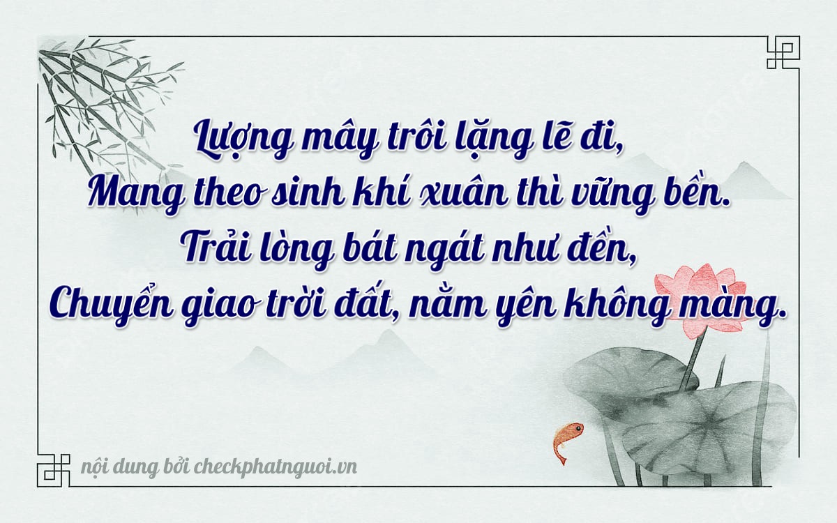Bài thơ ý nghĩa cho <b>biển số 83AA-03099</b> tại website checkphatnguoi.vn