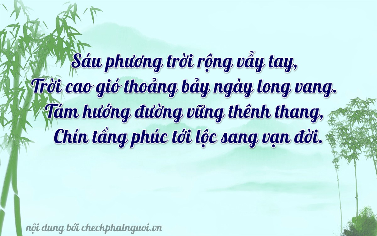 Bài thơ ý nghĩa cho <b>biển số 83AA-06789</b> tại website checkphatnguoi.vn
