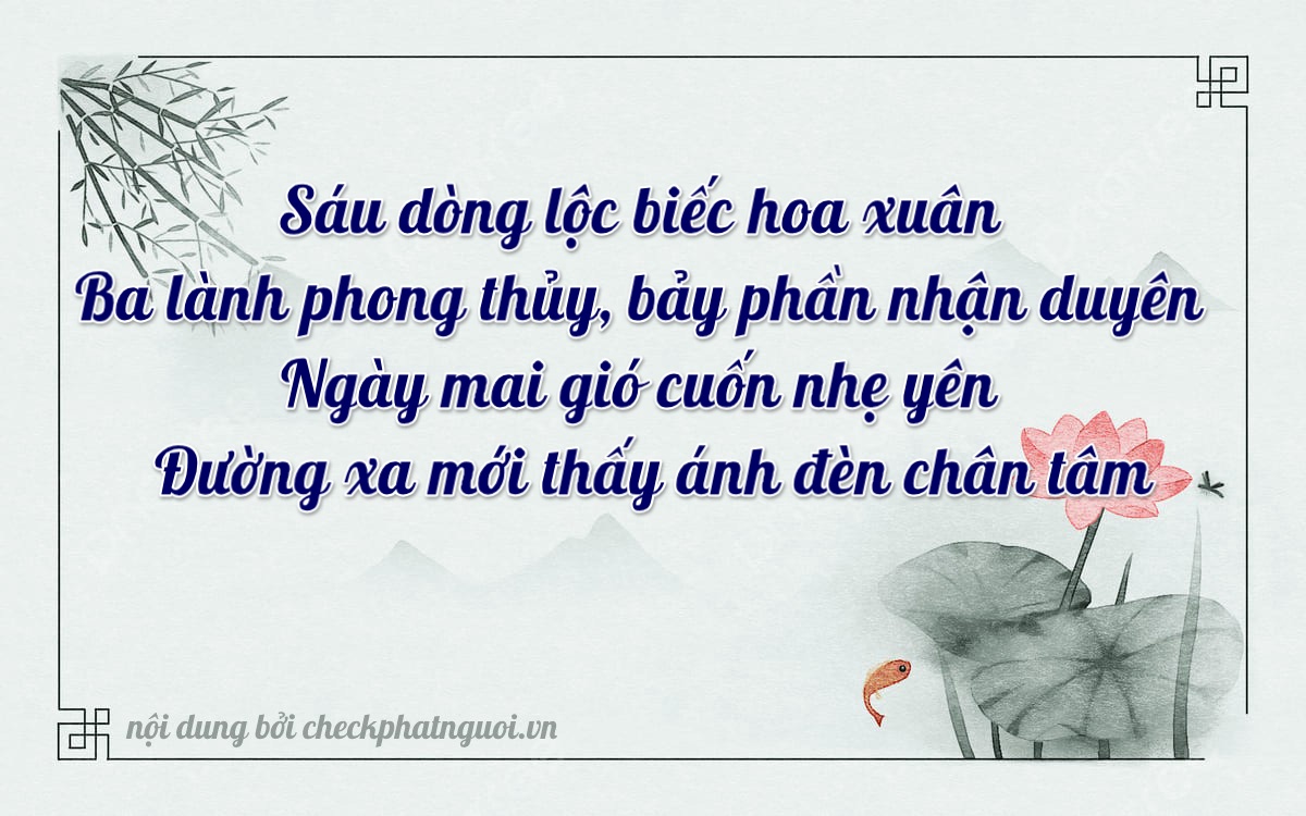 Bài thơ ý nghĩa cho <b>biển số 83AA-33621</b> tại website checkphatnguoi.vn
