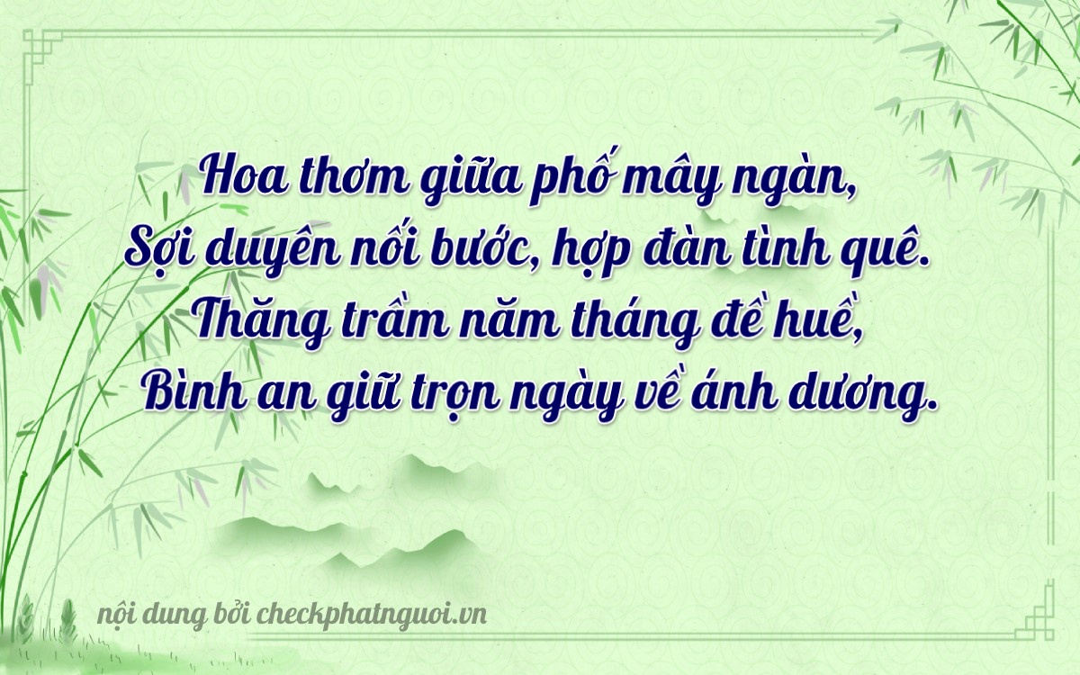 Bài thơ ý nghĩa cho <b>biển số 83AA-45503</b> tại website checkphatnguoi.vn