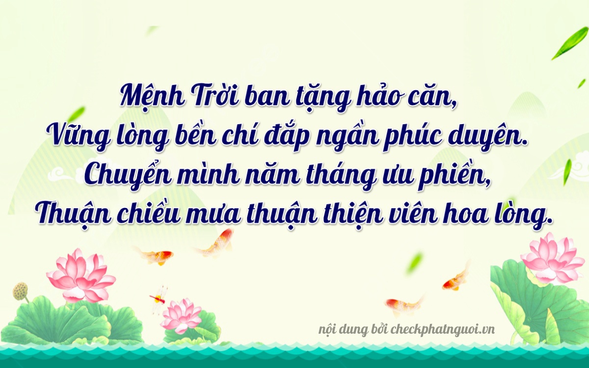 Bài thơ ý nghĩa cho <b>biển số 83B-1789</b> tại website checkphatnguoi.vn