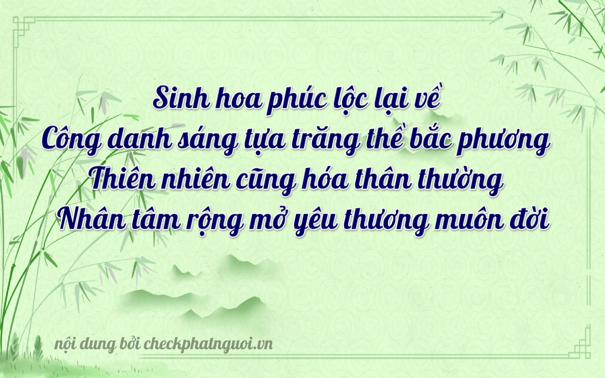 Bài thơ ý nghĩa cho <b>biển số 83C-08579</b> tại website checkphatnguoi.vn