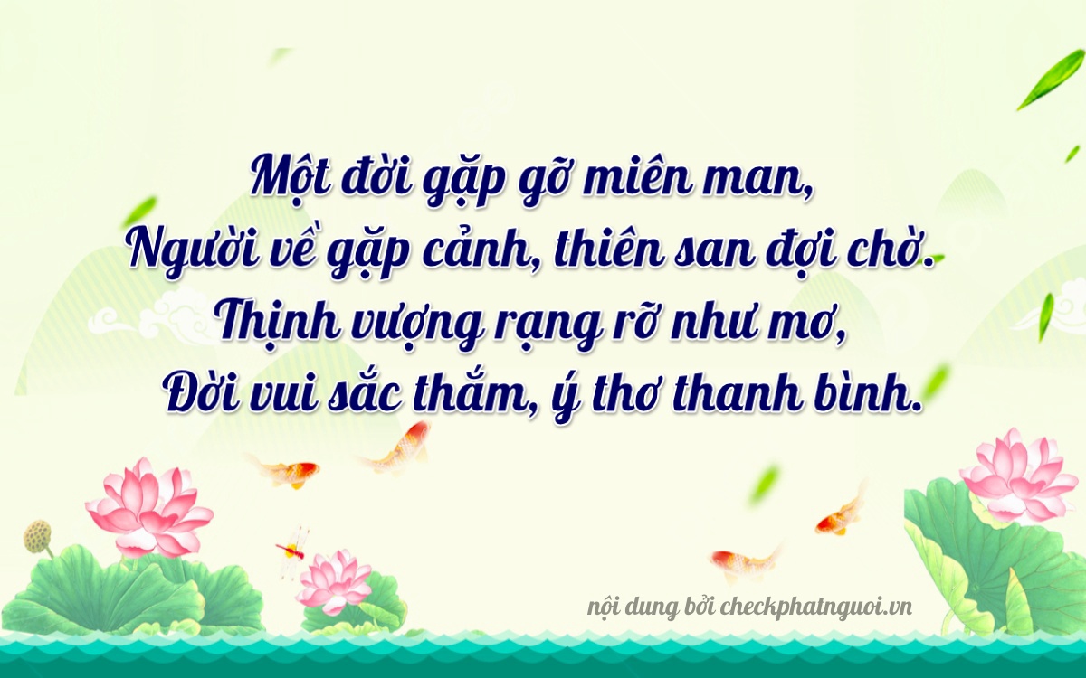 Bài thơ ý nghĩa cho <b>biển số 83C1-18857</b> tại website checkphatnguoi.vn