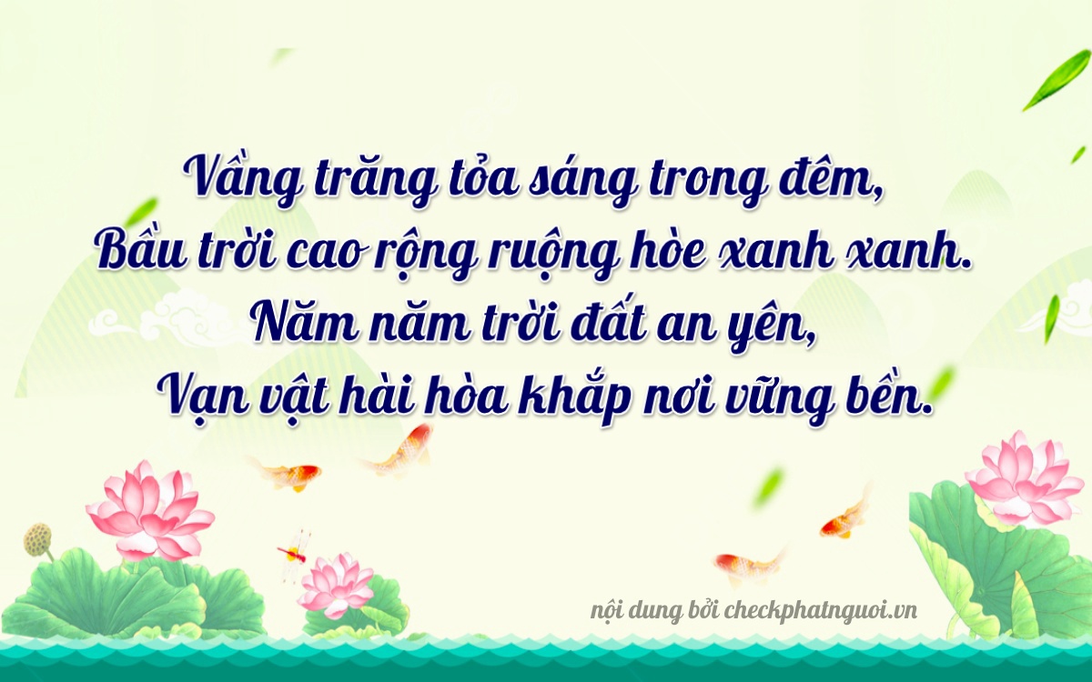 Bài thơ ý nghĩa cho <b>biển số 83C-14446</b> tại website checkphatnguoi.vn