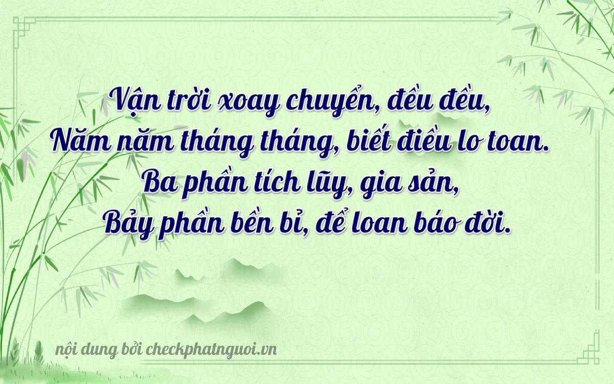 Bài thơ ý nghĩa cho <b>biển số 83C1-52379</b> tại website checkphatnguoi.vn