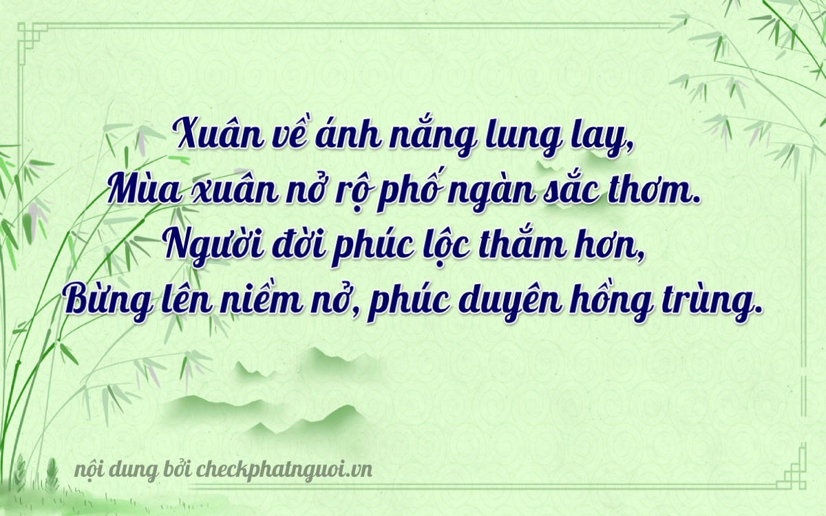 Bài thơ ý nghĩa cho <b>biển số 83D-00264</b> tại website checkphatnguoi.vn