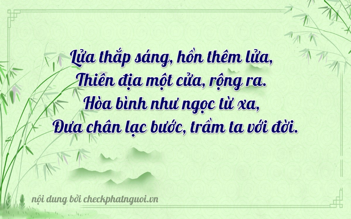 Bài thơ ý nghĩa cho <b>biển số 83D-00349</b> tại website checkphatnguoi.vn