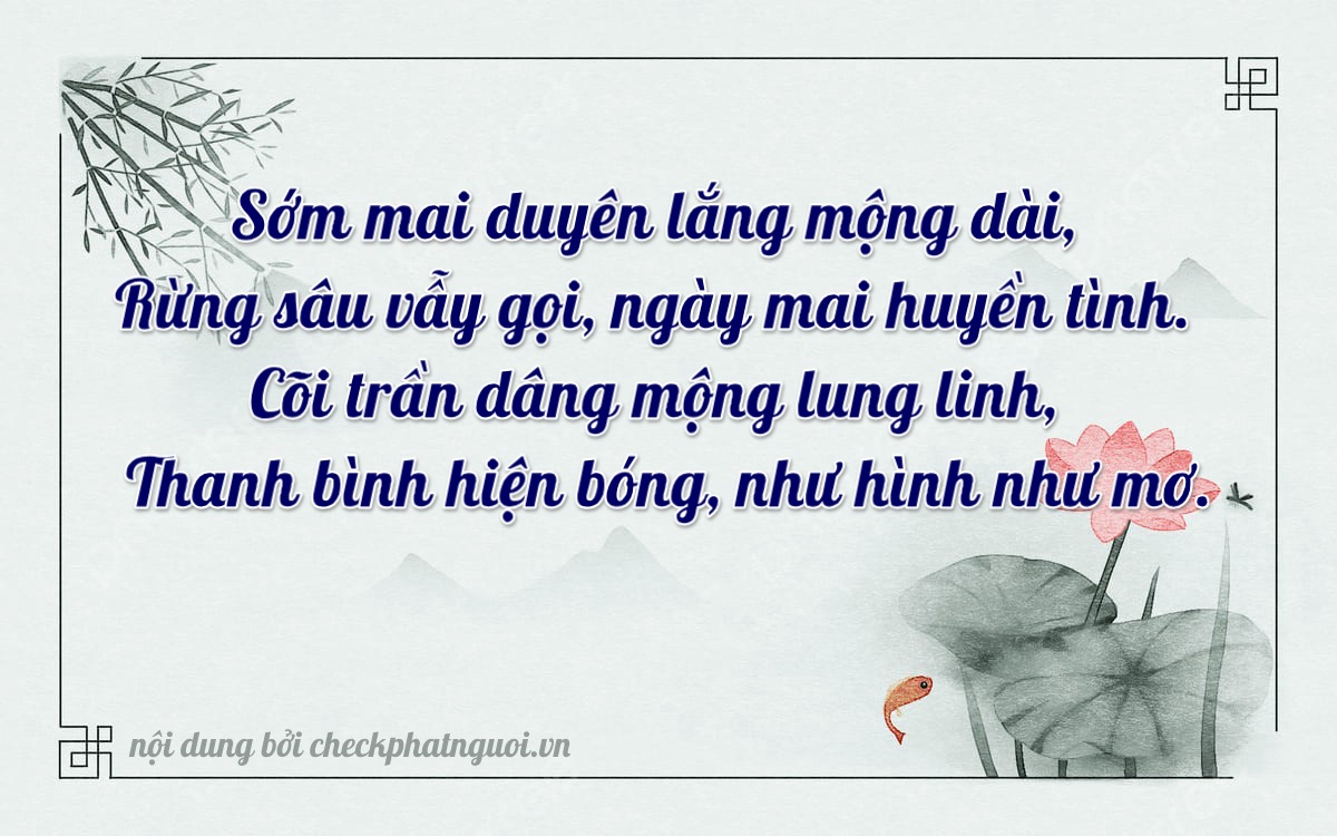 Bài thơ ý nghĩa cho <b>biển số 83D1-17288</b> tại website checkphatnguoi.vn