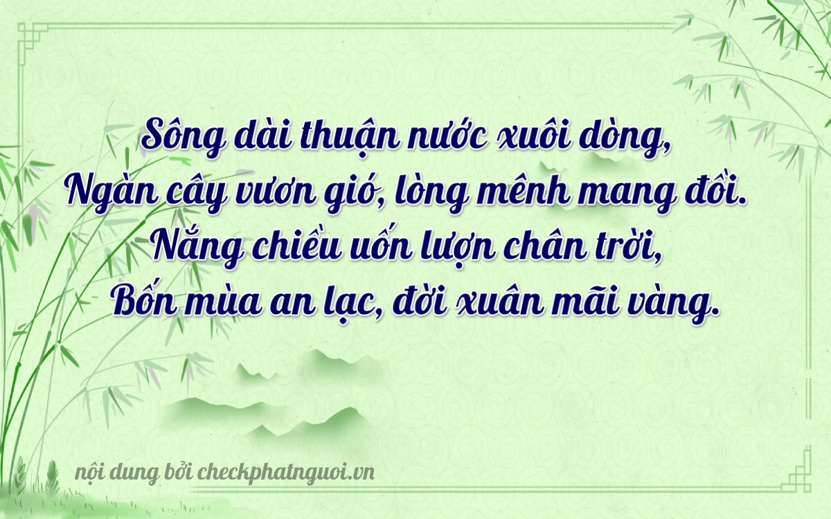 Bài thơ ý nghĩa cho <b>biển số 83G1-06434</b> tại website checkphatnguoi.vn