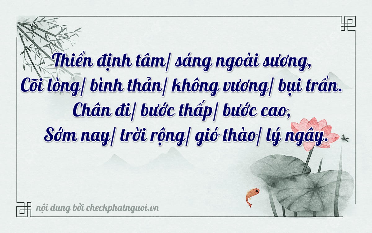 Bài thơ ý nghĩa cho <b>biển số 83M1-00830</b> tại website checkphatnguoi.vn