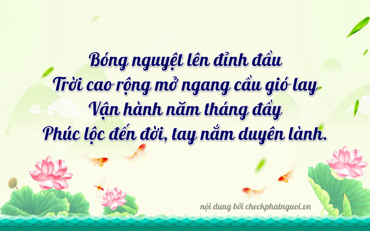 Bài thơ ý nghĩa cho <b>biển số 83M1-09609</b> tại website checkphatnguoi.vn