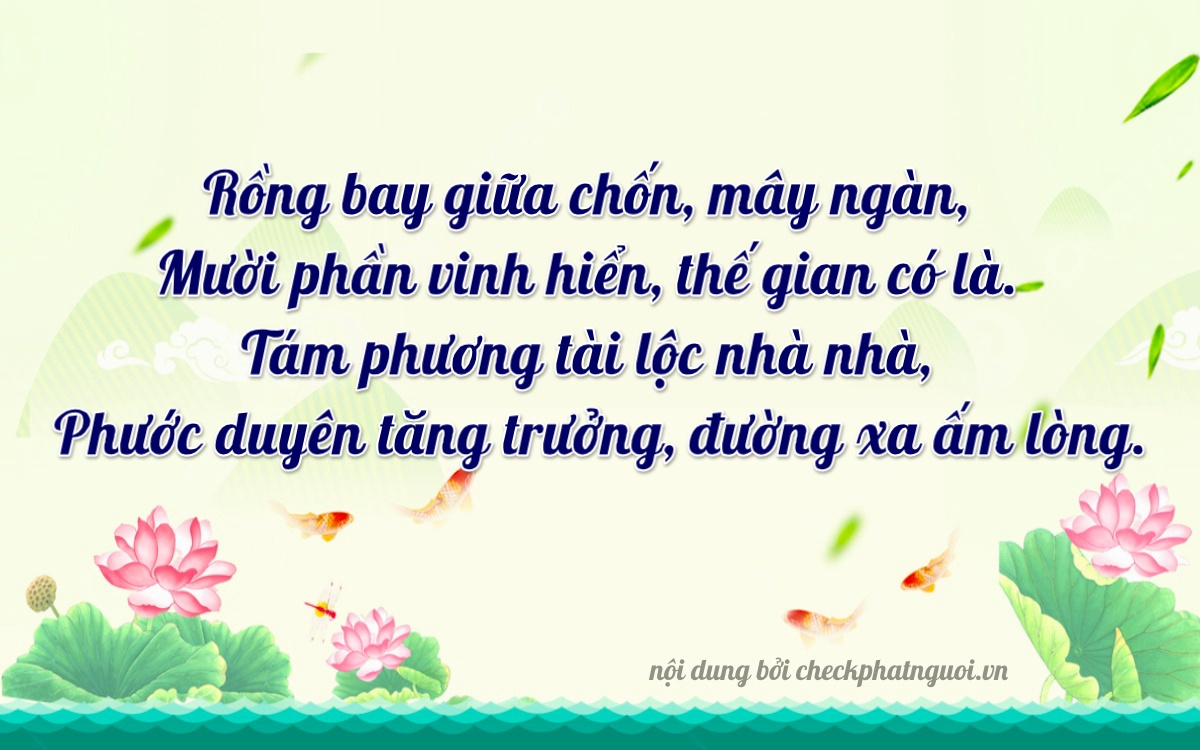 Bài thơ ý nghĩa cho <b>biển số 83M1-10846</b> tại website checkphatnguoi.vn