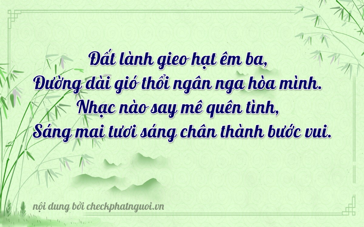 Bài thơ ý nghĩa cho <b>biển số 83MF-04455</b> tại website checkphatnguoi.vn