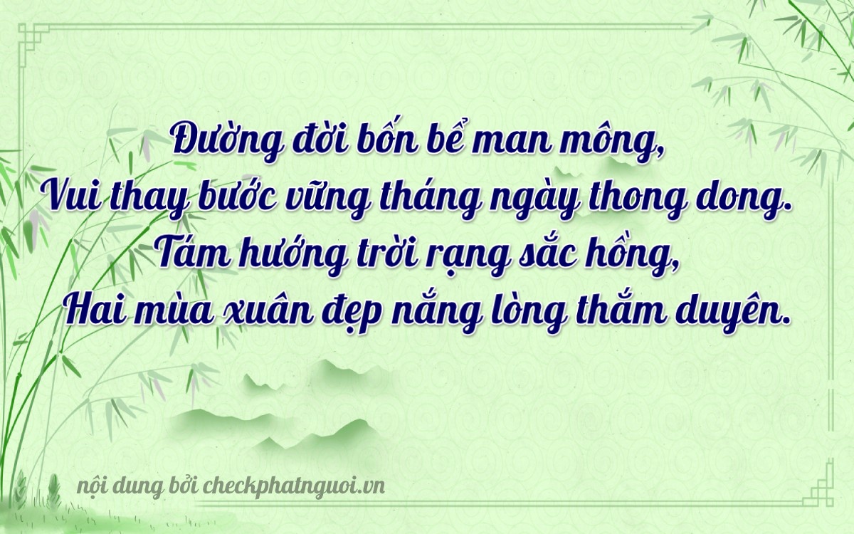 Bài thơ ý nghĩa cho <b>biển số 83P1-40482</b> tại website checkphatnguoi.vn