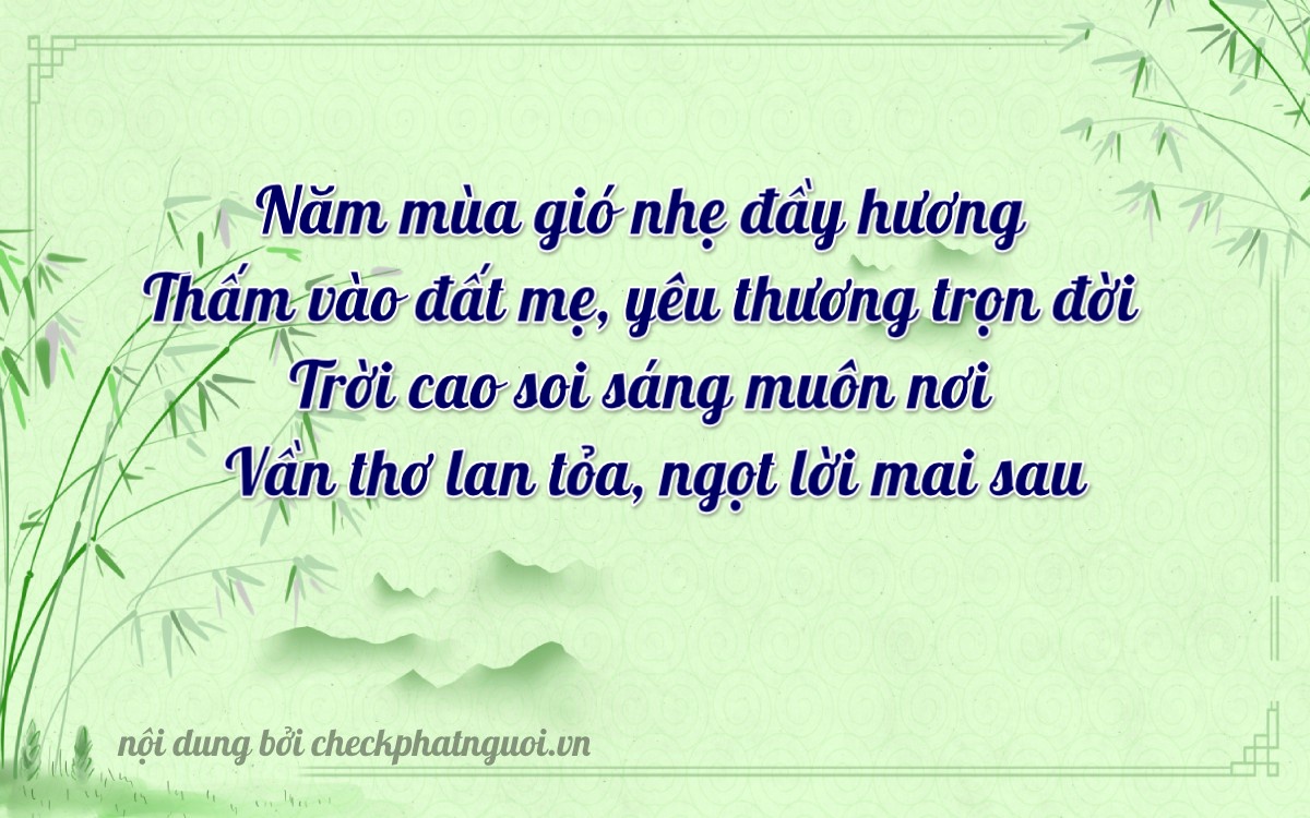 Bài thơ ý nghĩa cho <b>biển số 83P2-05824</b> tại website checkphatnguoi.vn