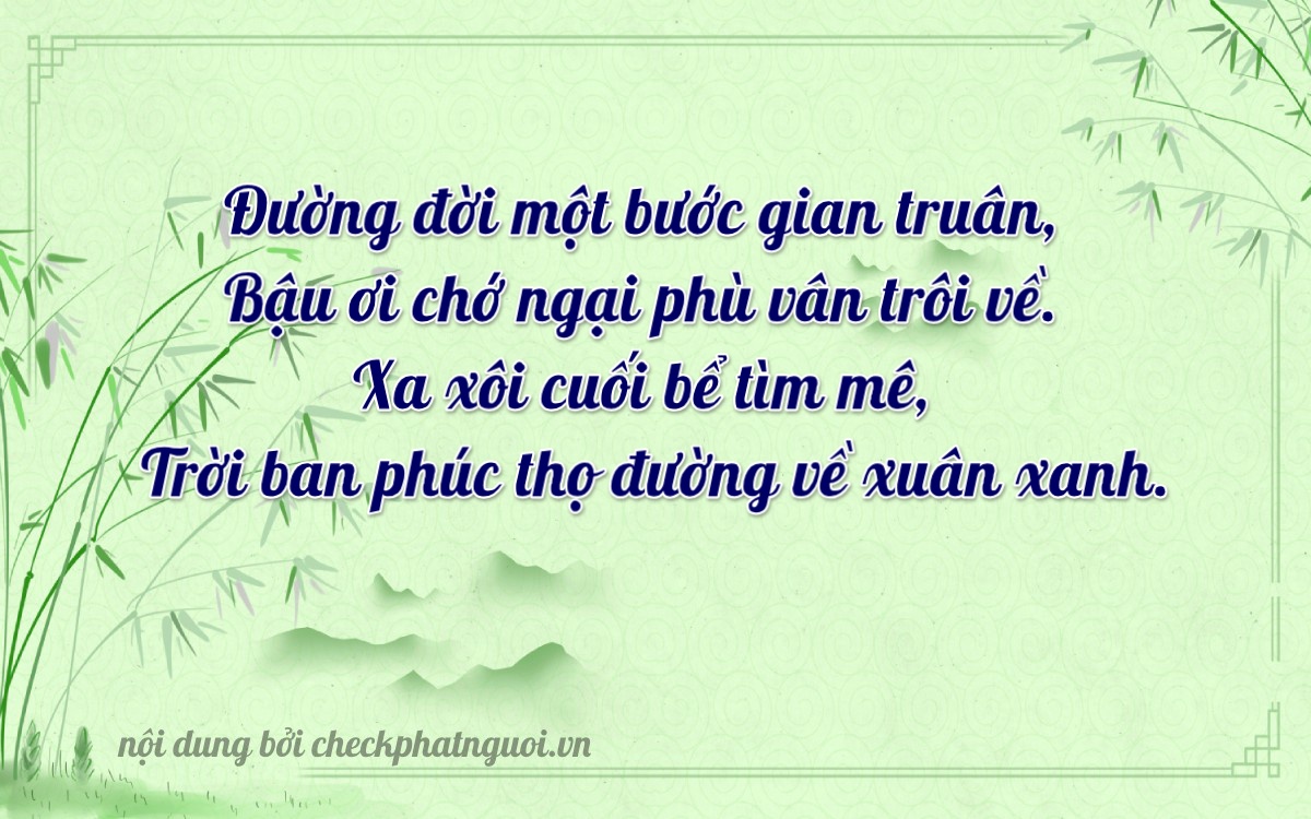 Bài thơ ý nghĩa cho <b>biển số 83P2-63131</b> tại website checkphatnguoi.vn