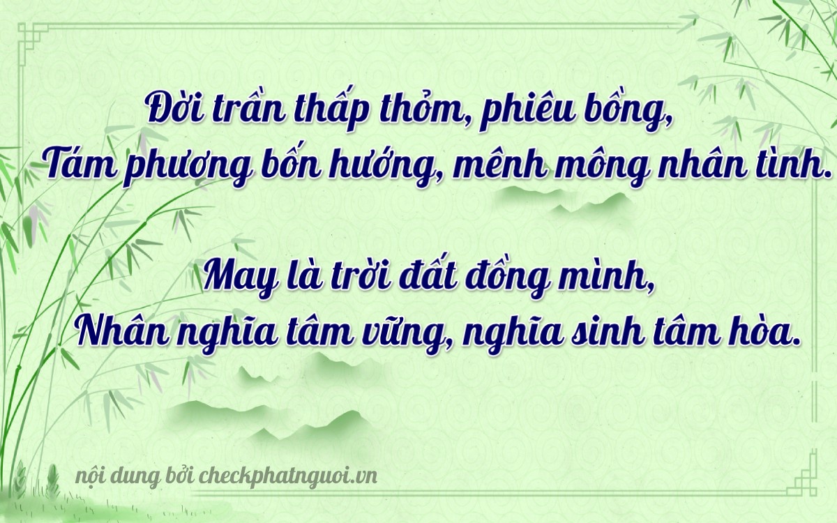 Bài thơ ý nghĩa cho <b>biển số 83P2-88015</b> tại website checkphatnguoi.vn