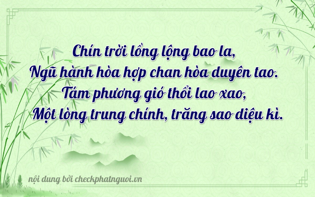 Bài thơ ý nghĩa cho <b>biển số 83P2-95861</b> tại website checkphatnguoi.vn