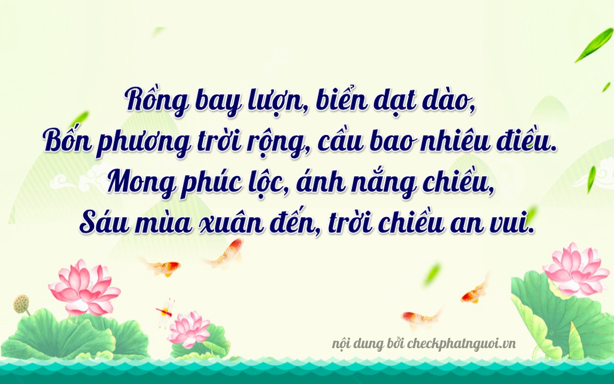 Bài thơ ý nghĩa cho <b>biển số 83P3-14856</b> tại website checkphatnguoi.vn