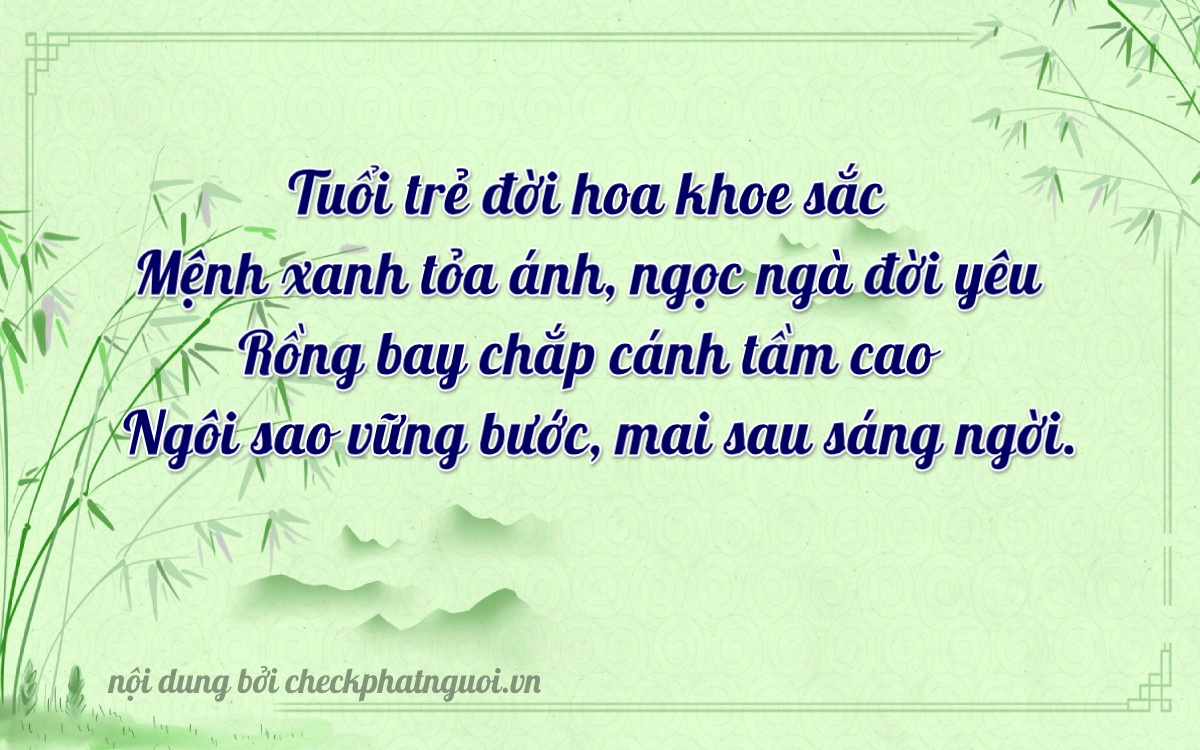 Bài thơ ý nghĩa cho <b>biển số 83P3-32738</b> tại website checkphatnguoi.vn
