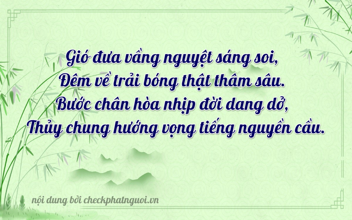 Bài thơ ý nghĩa cho <b>biển số 83P3-34381</b> tại website checkphatnguoi.vn