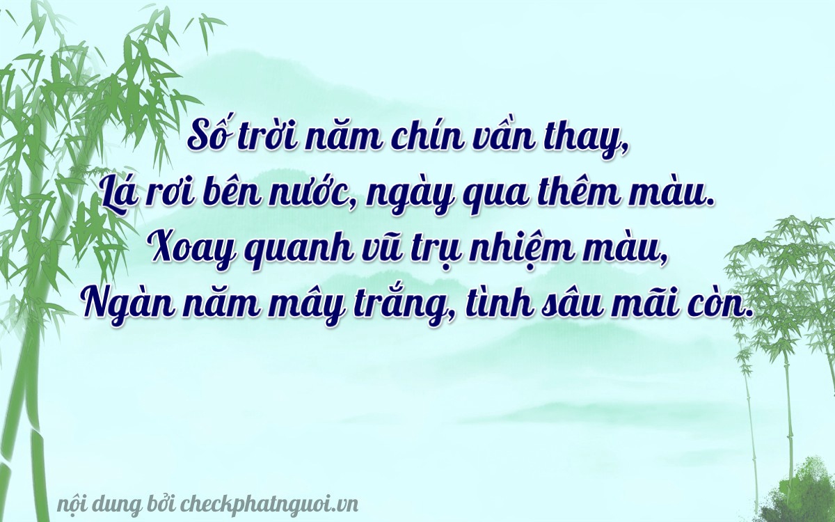 Bài thơ ý nghĩa cho <b>biển số 83P3-45887</b> tại website checkphatnguoi.vn
