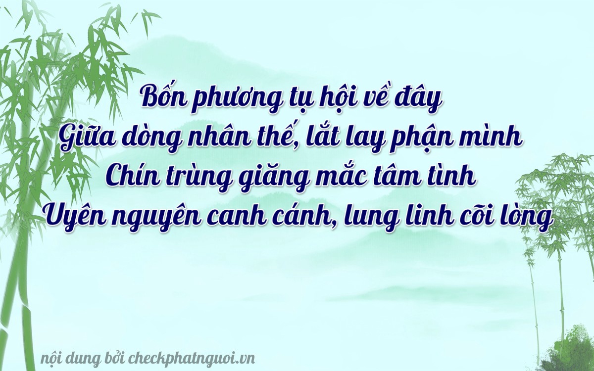 Bài thơ ý nghĩa cho <b>biển số 83P3-56409</b> tại website checkphatnguoi.vn