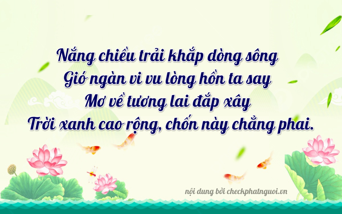 Bài thơ ý nghĩa cho <b>biển số 83P3-80493</b> tại website checkphatnguoi.vn