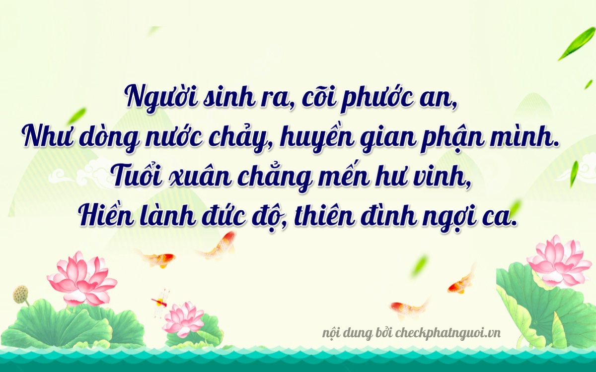 Bài thơ ý nghĩa cho <b>biển số 83P3-99658</b> tại website checkphatnguoi.vn