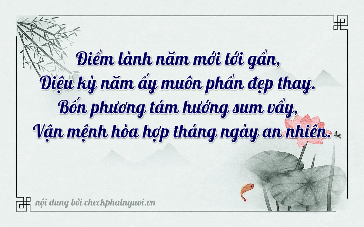 Bài thơ ý nghĩa cho <b>biển số 83P4-41135</b> tại website checkphatnguoi.vn