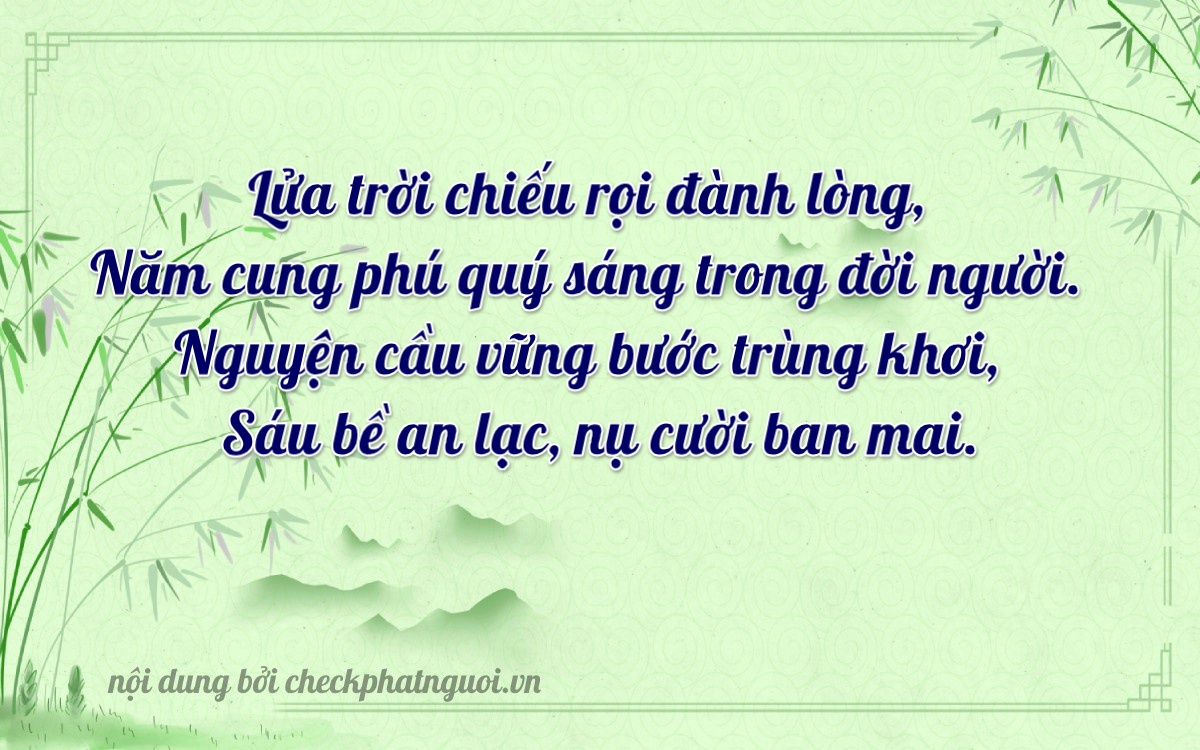 Bài thơ ý nghĩa cho <b>biển số 83P4-47568</b> tại website checkphatnguoi.vn