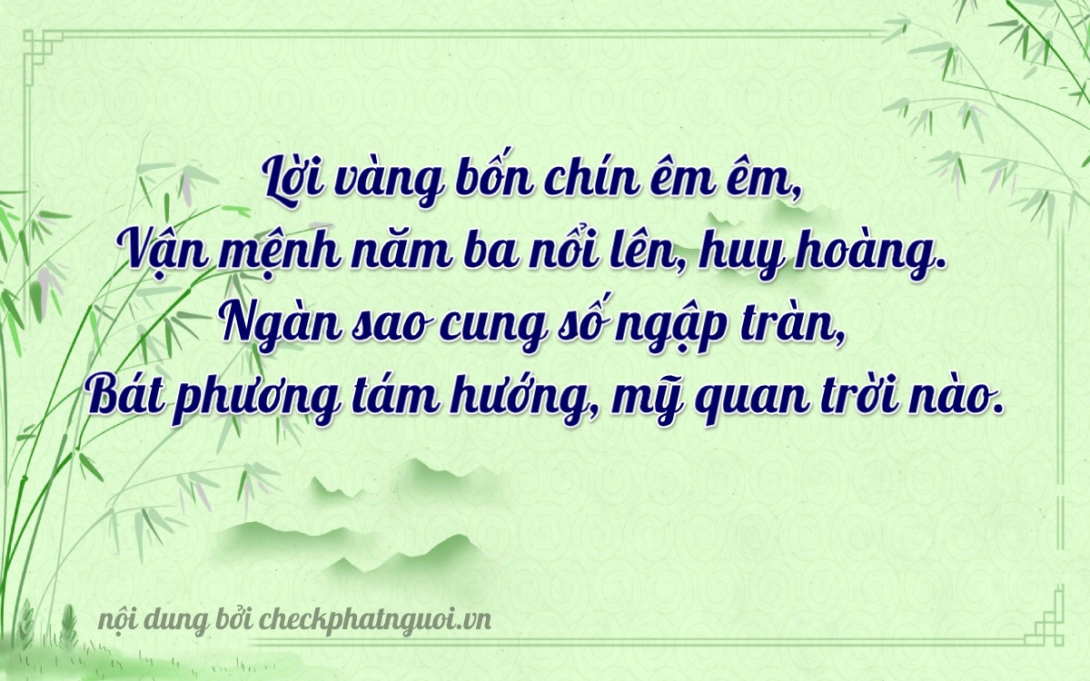 Bài thơ ý nghĩa cho <b>biển số 83P4-49958</b> tại website checkphatnguoi.vn