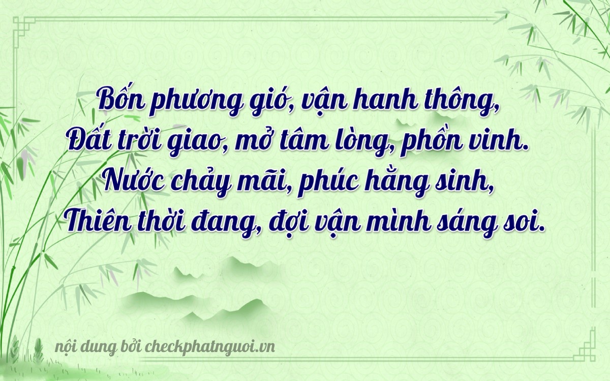 Bài thơ ý nghĩa cho <b>biển số 83P4-54132</b> tại website checkphatnguoi.vn