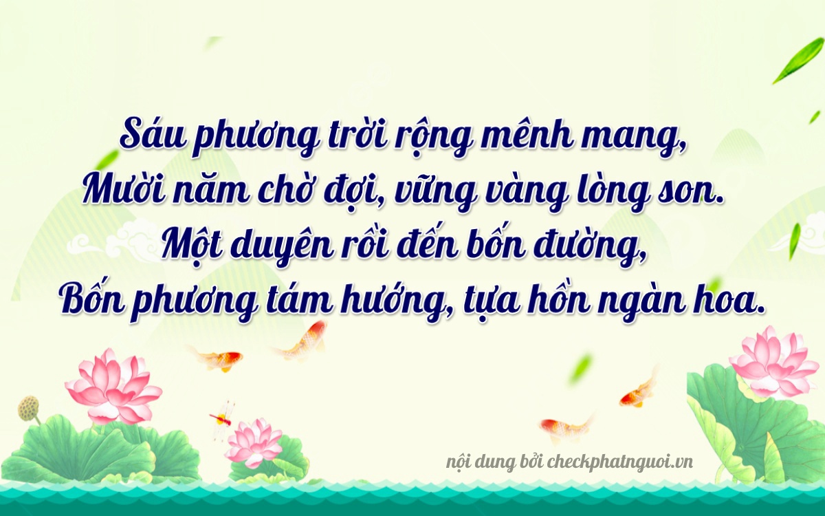 Bài thơ ý nghĩa cho <b>biển số 83PT-11644</b> tại website checkphatnguoi.vn