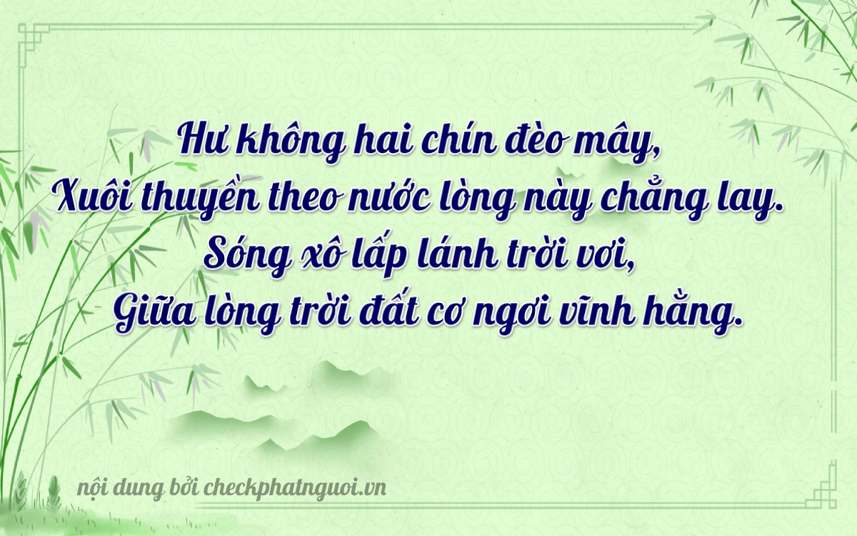 Bài thơ ý nghĩa cho <b>biển số 83PT-22239</b> tại website checkphatnguoi.vn