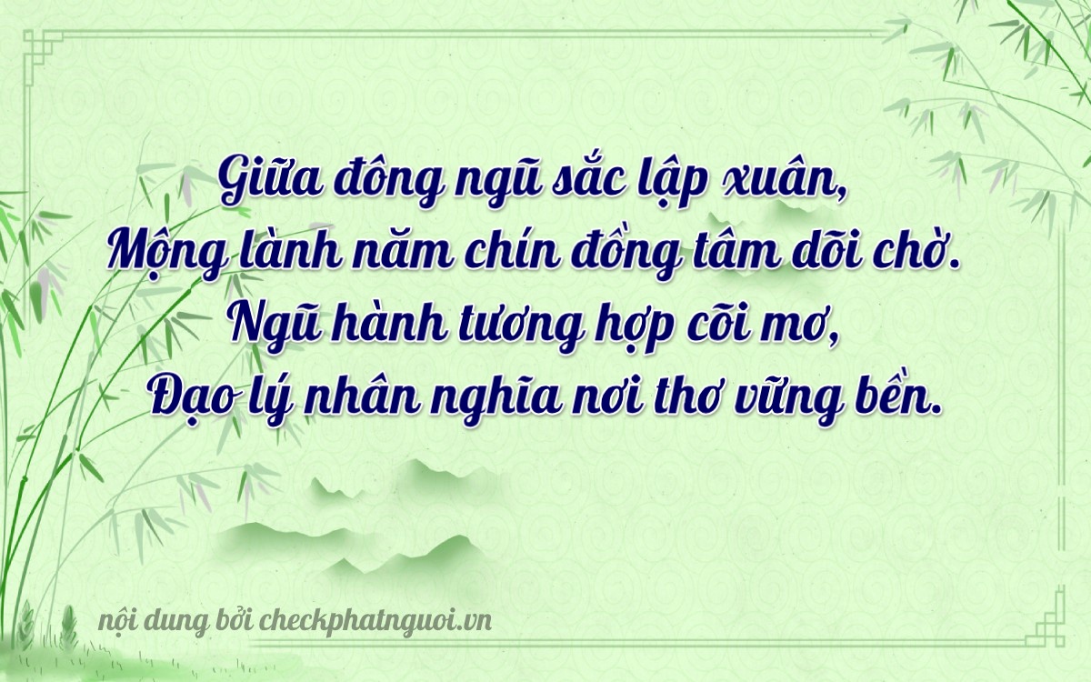 Bài thơ ý nghĩa cho <b>biển số 83S-56289</b> tại website checkphatnguoi.vn
