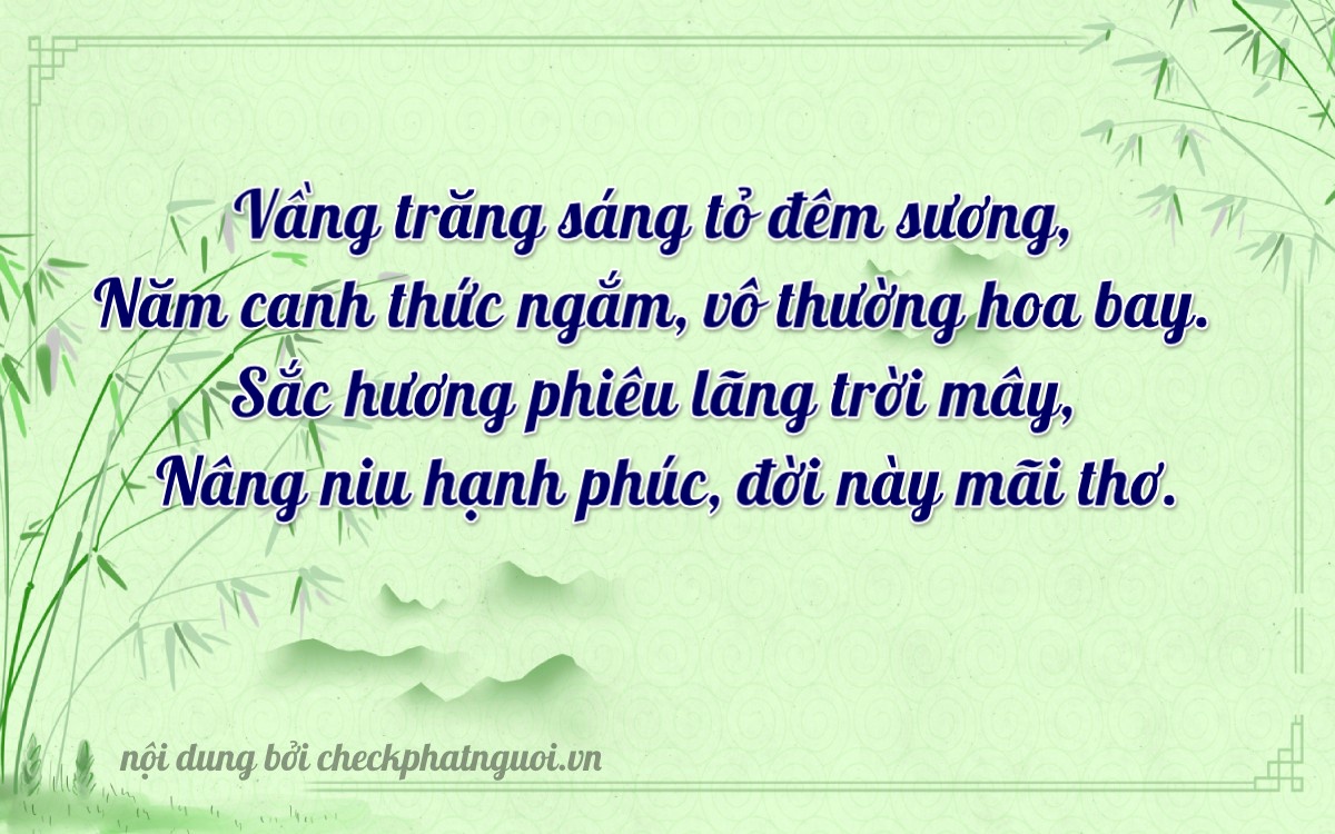 Bài thơ ý nghĩa cho <b>biển số 83T1-10002</b> tại website checkphatnguoi.vn