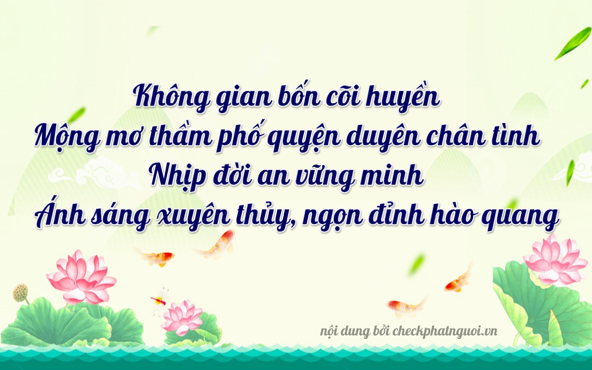 Bài thơ ý nghĩa cho <b>biển số 83TG-00432</b> tại website checkphatnguoi.vn