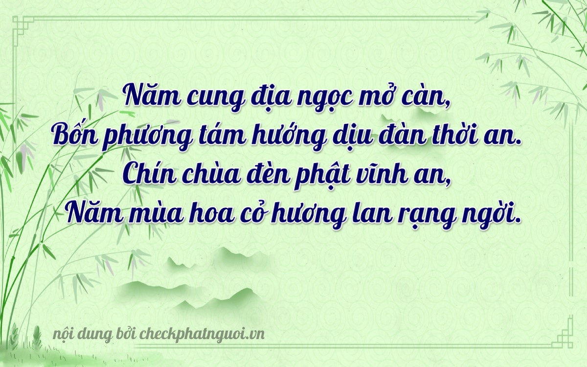 Bài thơ ý nghĩa cho <b>biển số 83TG-05950</b> tại website checkphatnguoi.vn