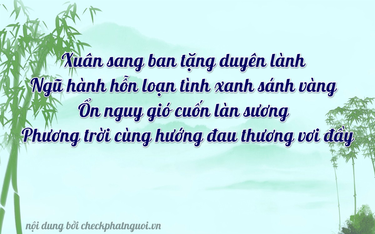 Bài thơ ý nghĩa cho <b>biển số 83V1-02037</b> tại website checkphatnguoi.vn
