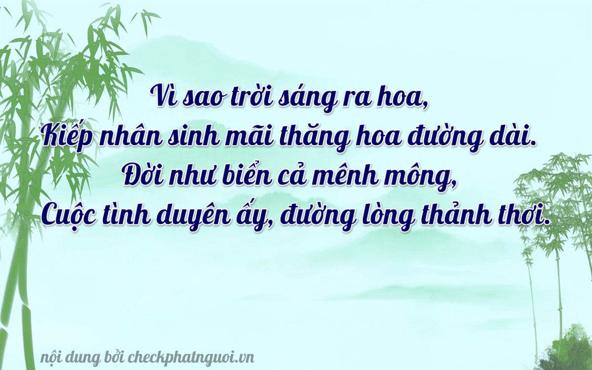 Bài thơ ý nghĩa cho <b>biển số 83X1-20960</b> tại website checkphatnguoi.vn