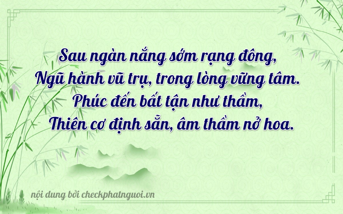 Bài thơ ý nghĩa cho <b>biển số 83X-17590</b> tại website checkphatnguoi.vn