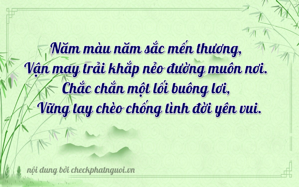 Bài thơ ý nghĩa cho <b>biển số 83XL-05645</b> tại website checkphatnguoi.vn